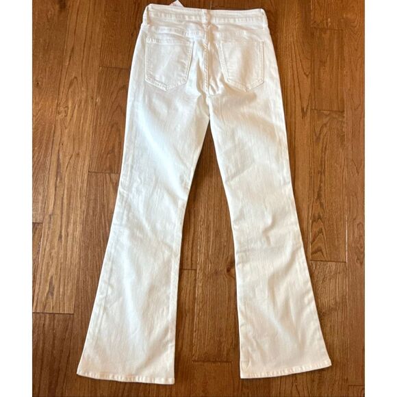 Quince NWT Luna stretch flare jeans white size 27 - Picture 5 of 14